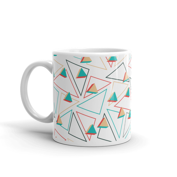 Taza blanca brillante