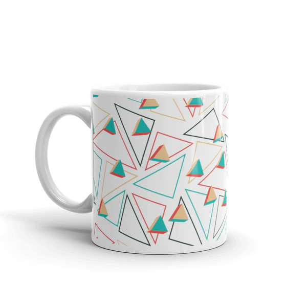 Taza blanca brillante