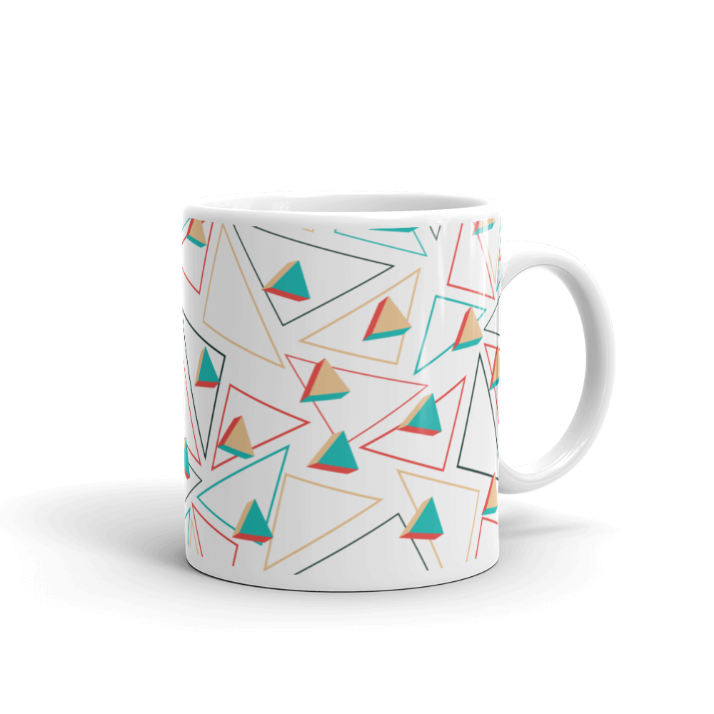 Taza blanca brillante